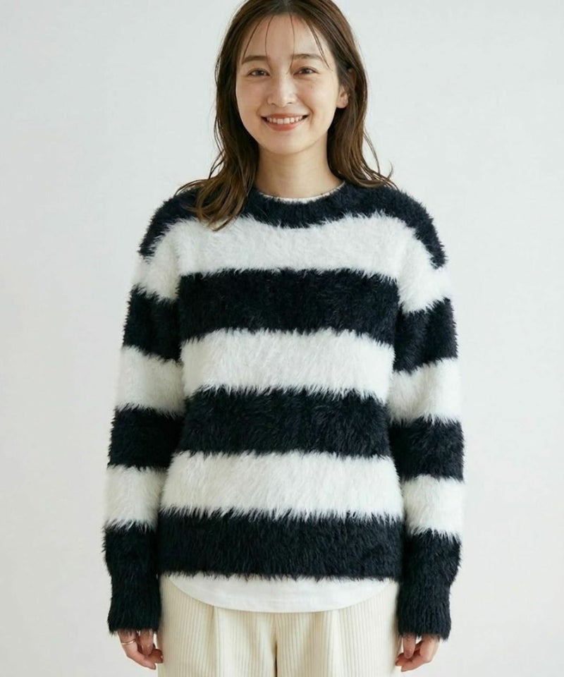 Free Nature シャギークルーネックニット レディース商品画像-5