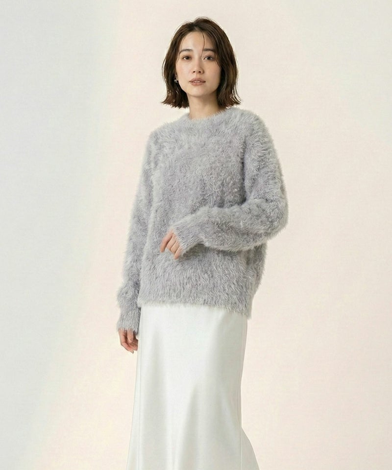 Free Nature シャギークルーネックニット レディース商品画像-12