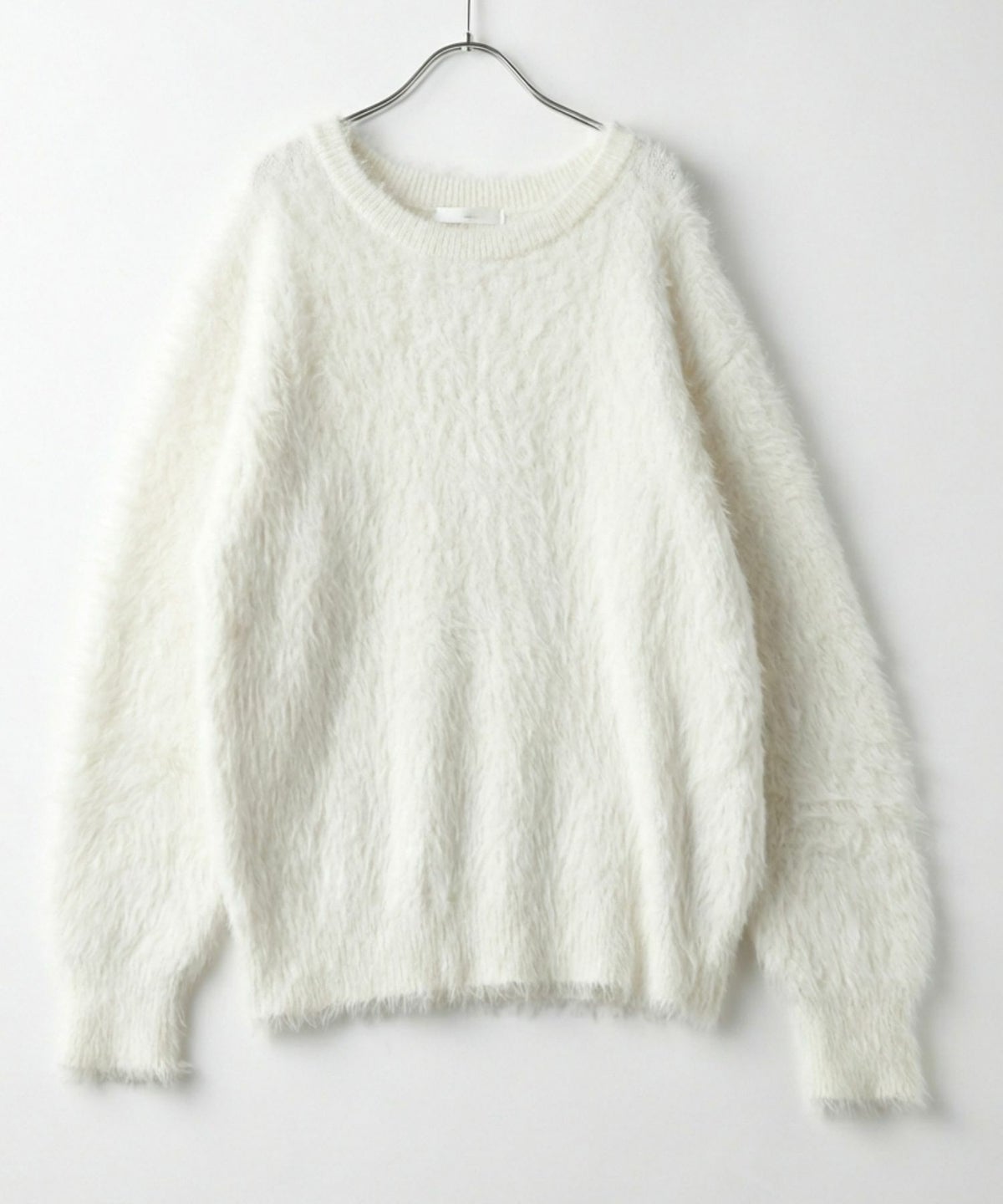 Free Nature シャギークルーネックニット レディース