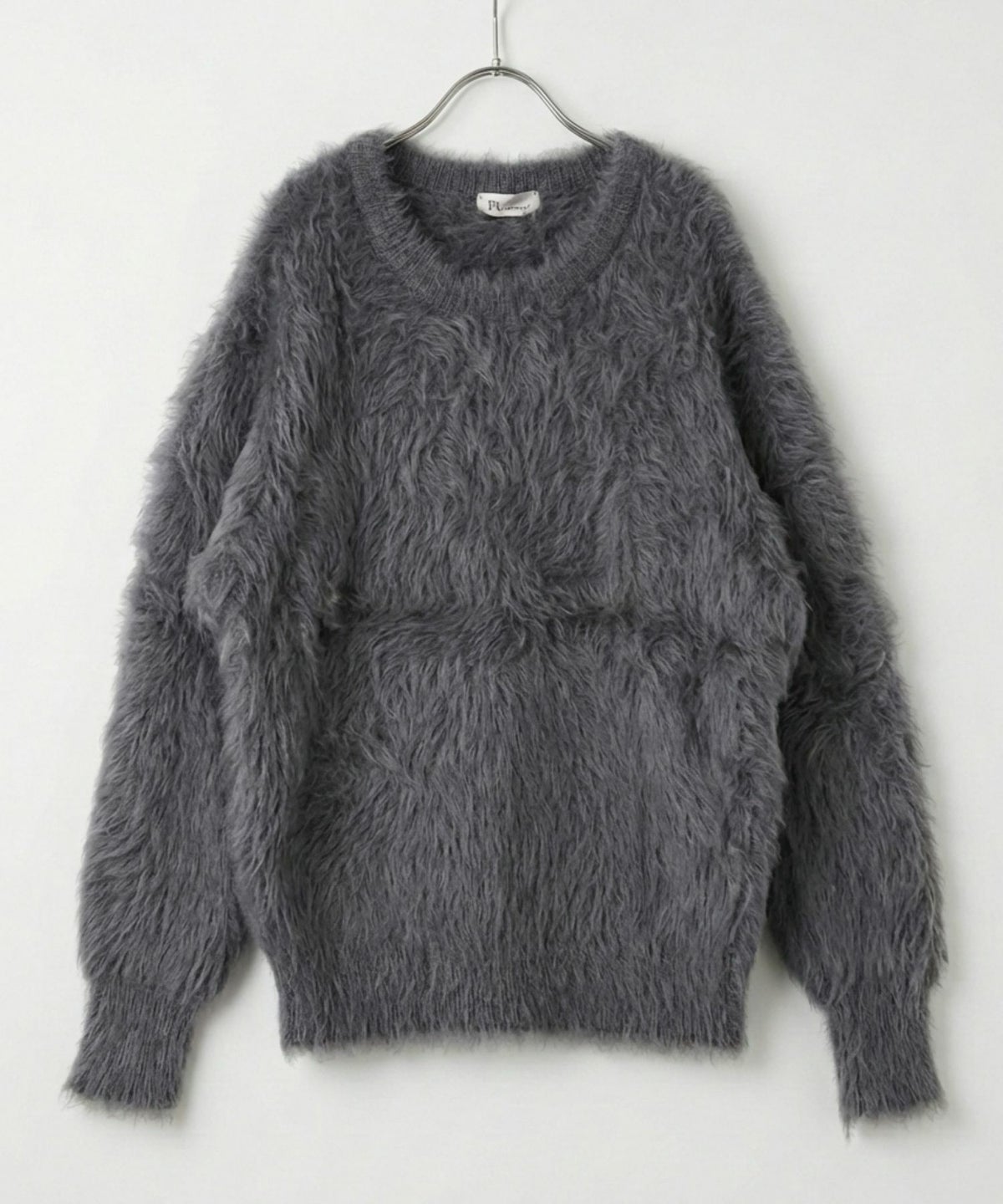 Free Nature シャギークルーネックニット レディース