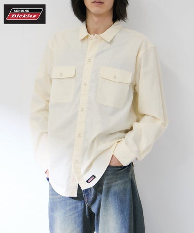 GENUINE Dickies シャンブレーワークシャツ メンズ