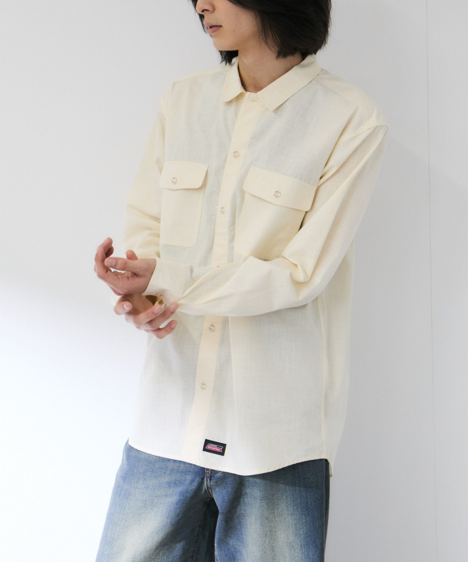 GENUINE Dickies シャンブレーワークシャツ メンズ