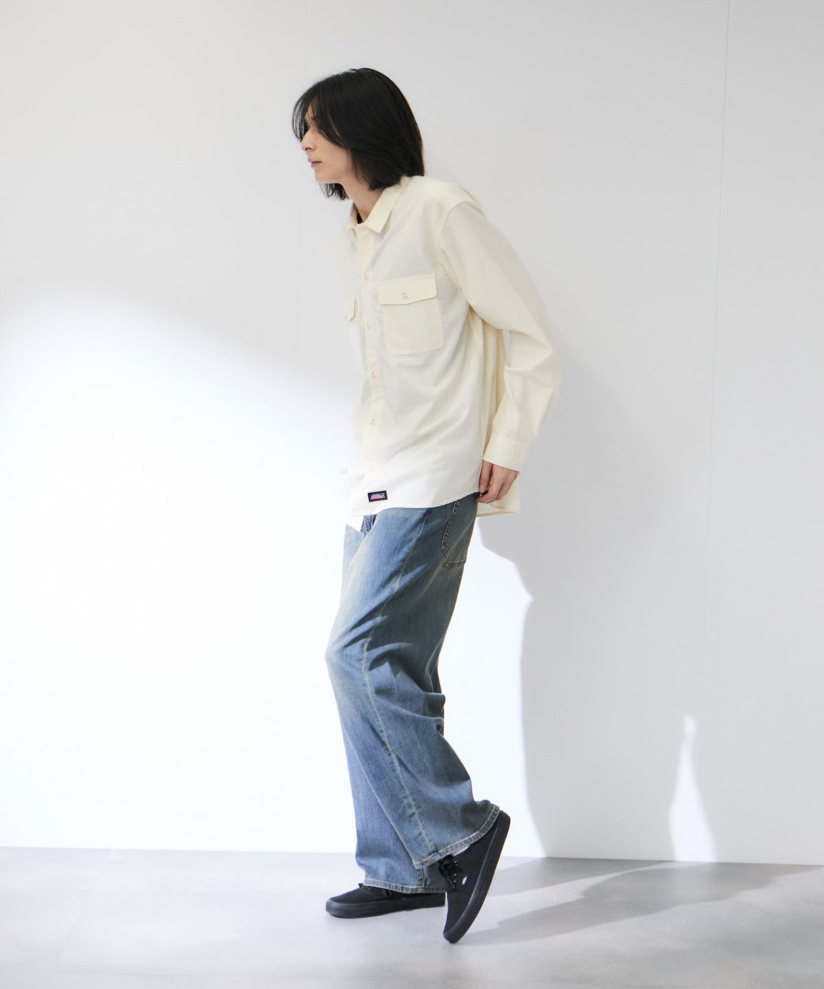 GENUINE Dickies シャンブレーワークシャツ メンズ