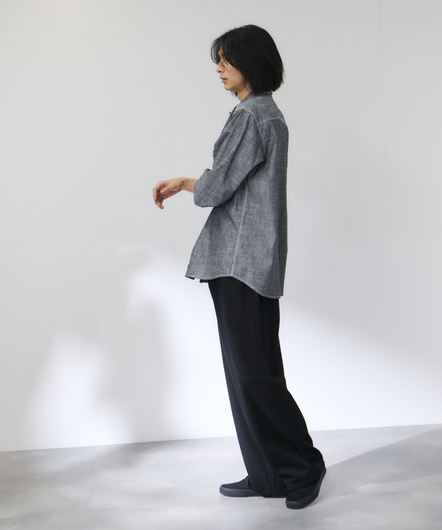 GENUINE Dickies シャンブレーワークシャツ メンズ