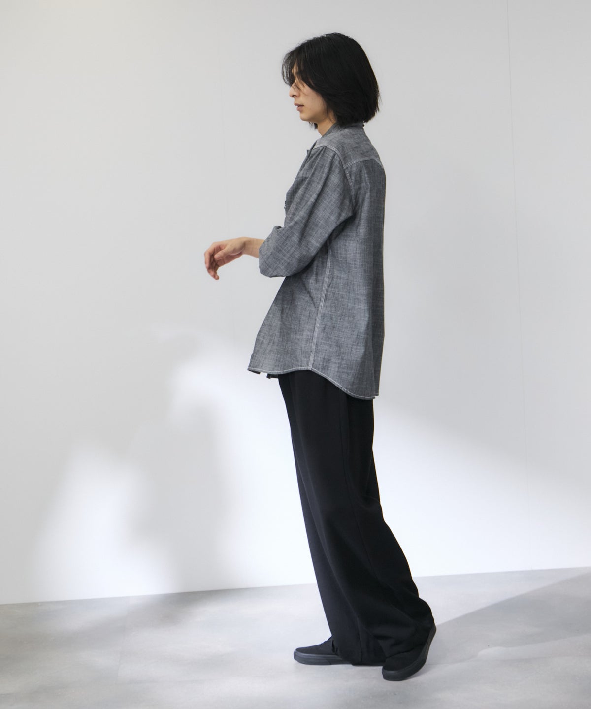 GENUINE Dickies シャンブレーワークシャツ メンズ