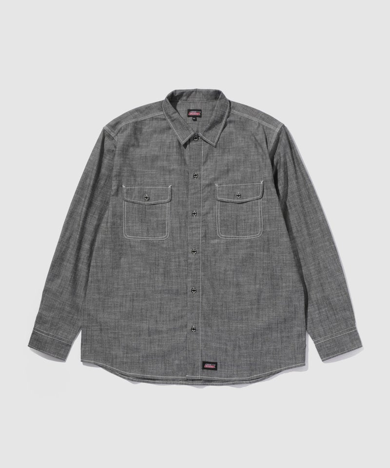 GENUINE Dickies シャンブレーワークシャツ メンズ商品画像-18