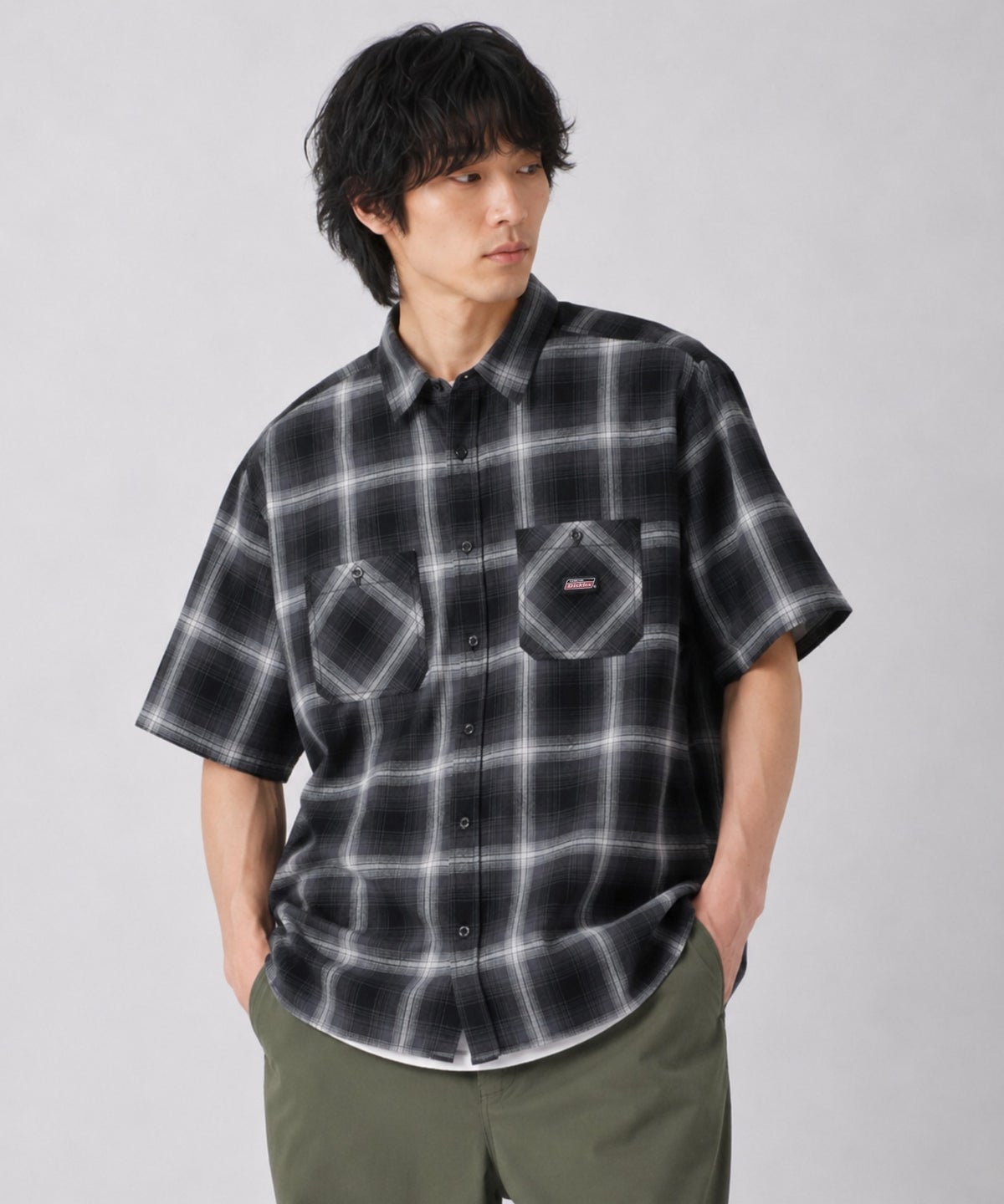 GENUINE Dickies パナマチェックワークシャツ メンズ
