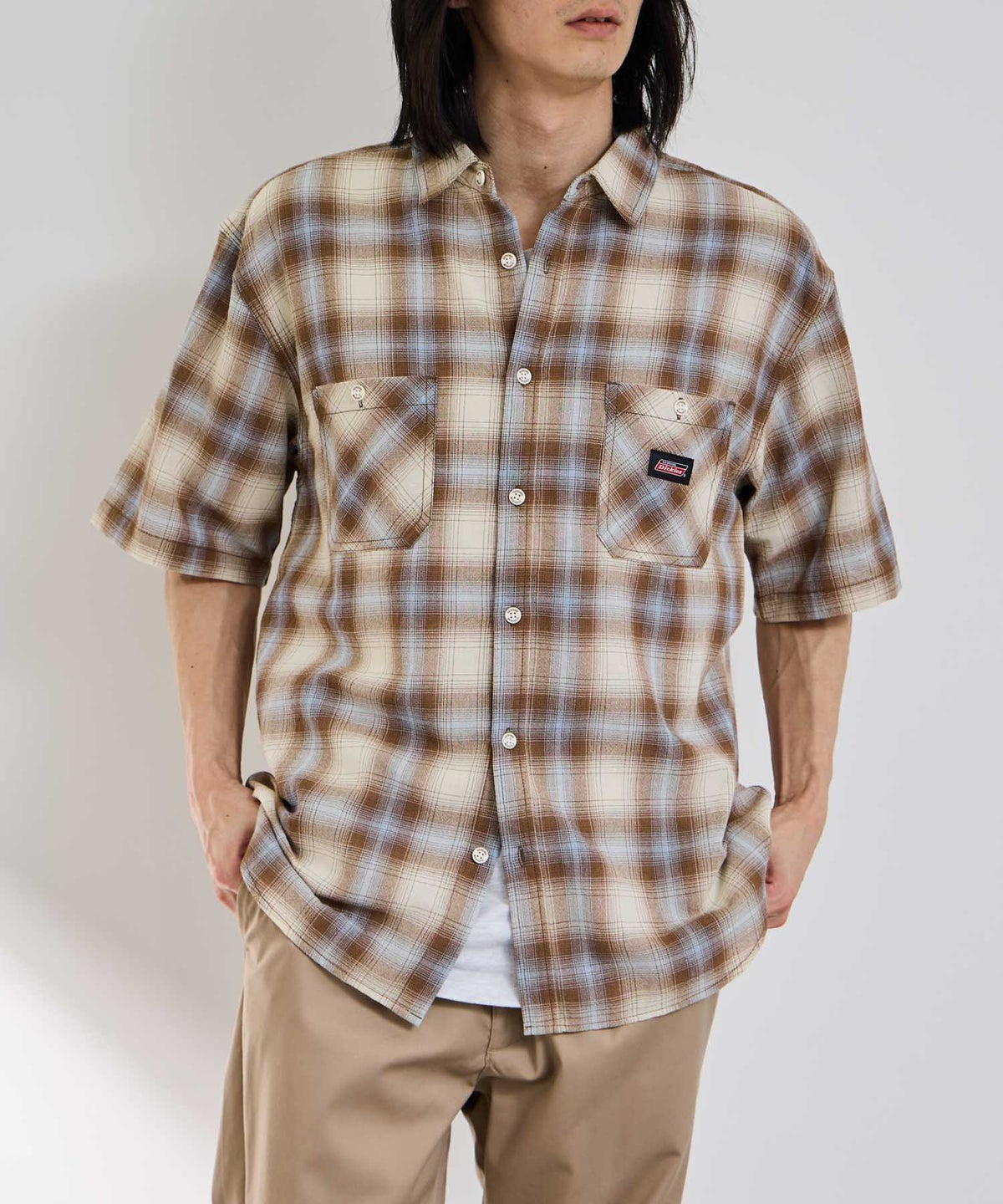 GENUINE Dickies パナマチェックワークシャツ メンズ