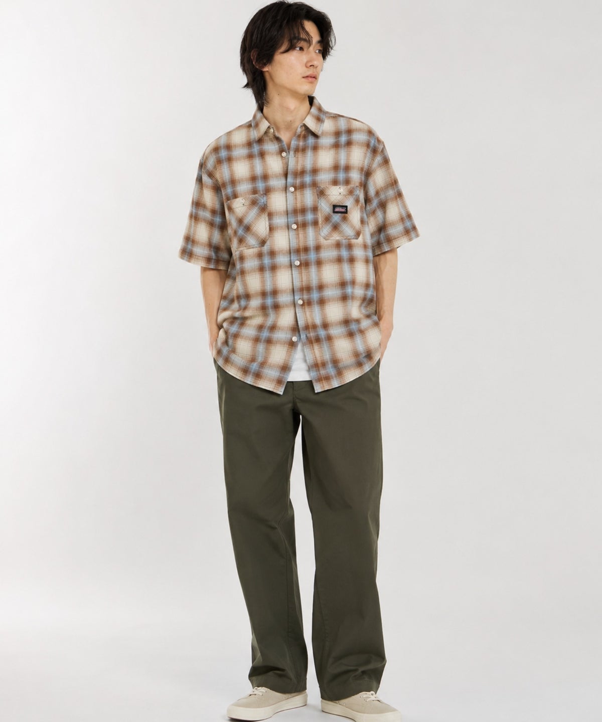 GENUINE Dickies パナマチェックワークシャツ メンズ