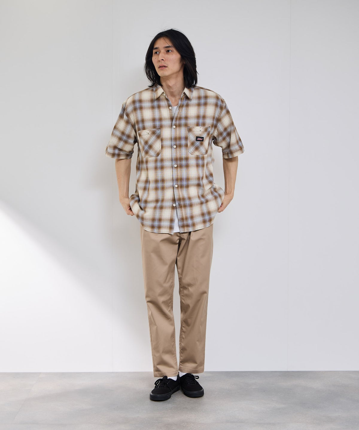 GENUINE Dickies パナマチェックワークシャツ メンズ