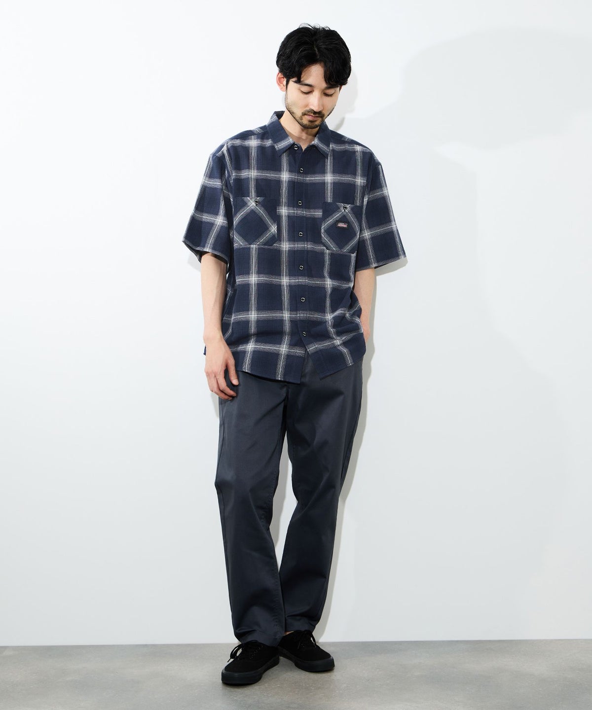 GENUINE Dickies パナマチェックワークシャツ メンズ