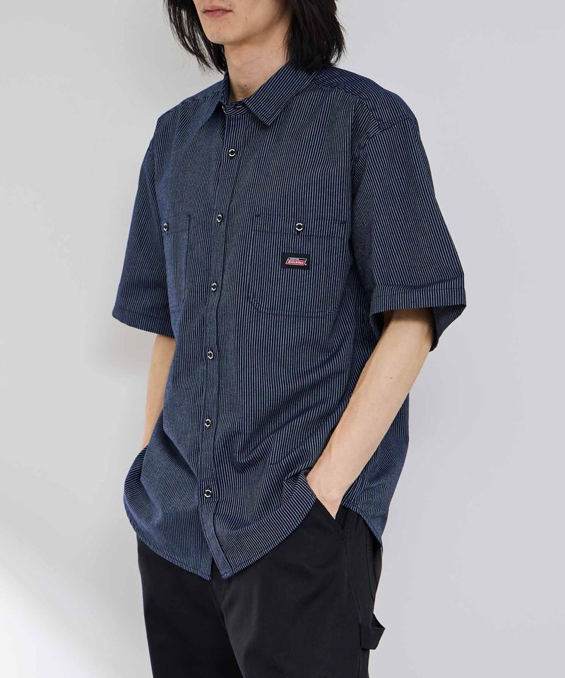 [期間限定価格]GENUINE Dickies  ストライプワークシャツ メンズ商品画像-2