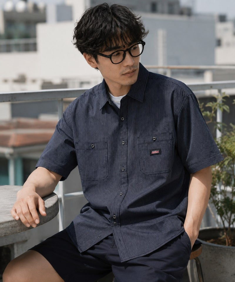 GENUINE Dickies  ストライプワークシャツ メンズ商品画像-6