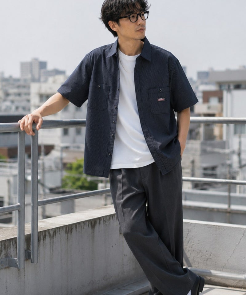 GENUINE Dickies  ストライプワークシャツ メンズ商品画像-8