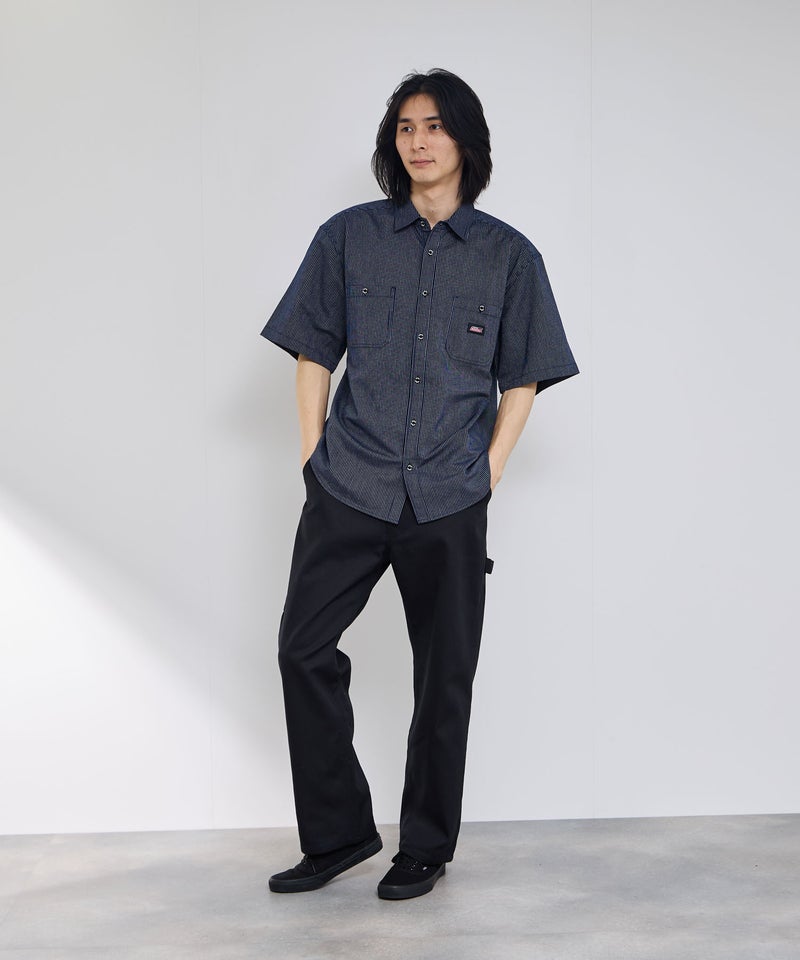 GENUINE Dickies ストライプワークシャツ メンズ商品画像-9
