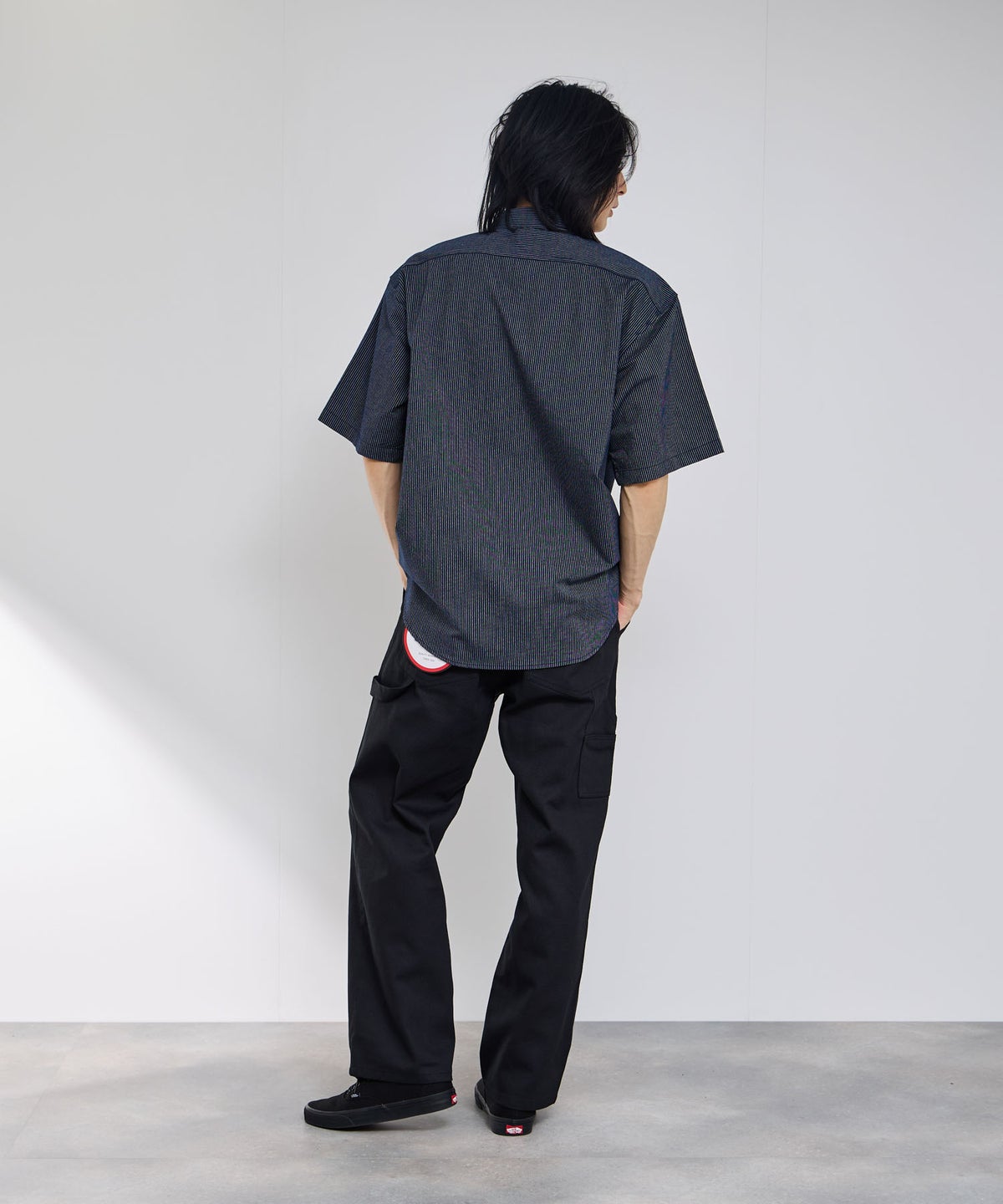 GENUINE Dickies ストライプワークシャツ メンズ