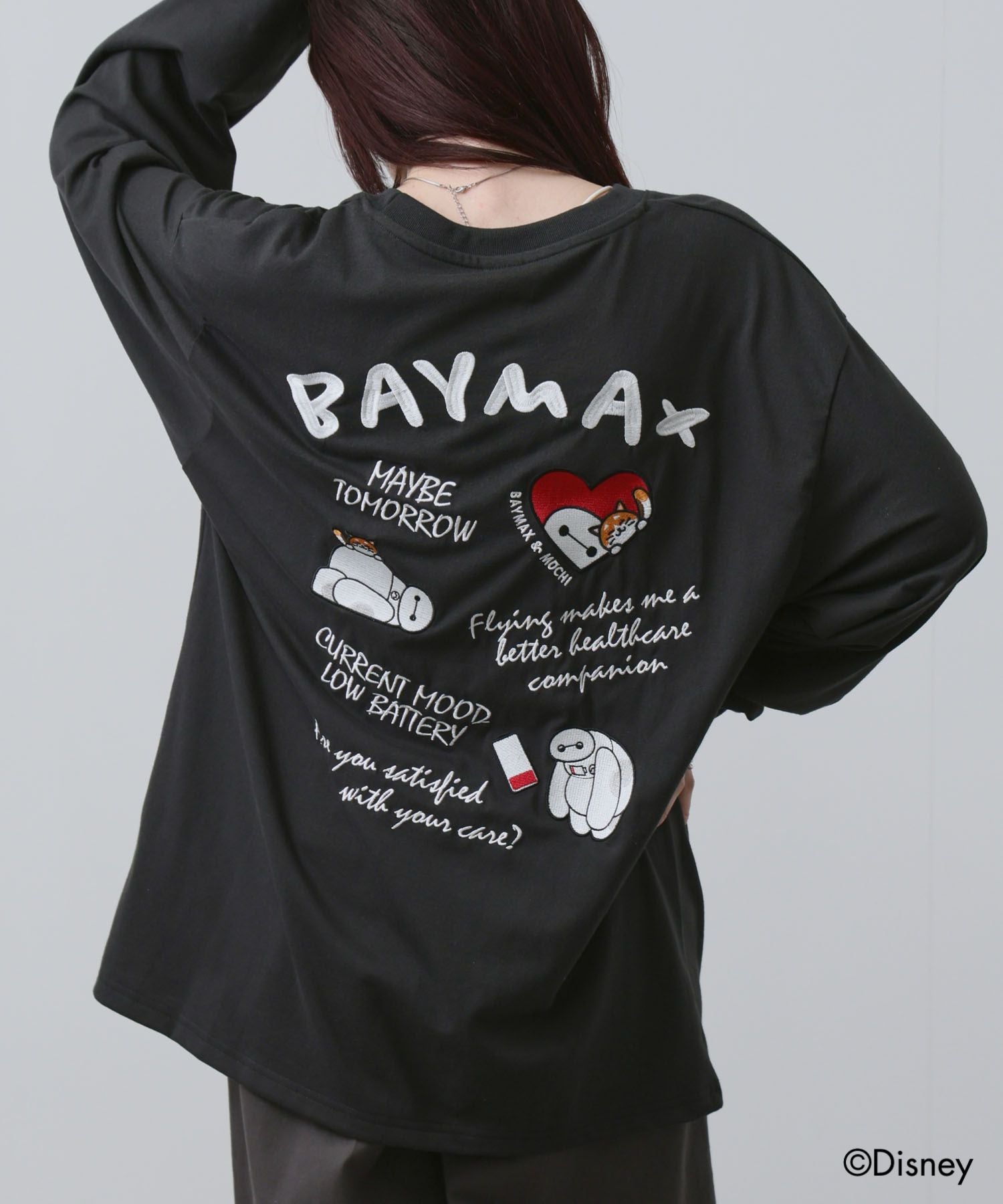 ベイマックス Disney 『ベイマックス』 / 刺繍長袖Tシャツ メンズ