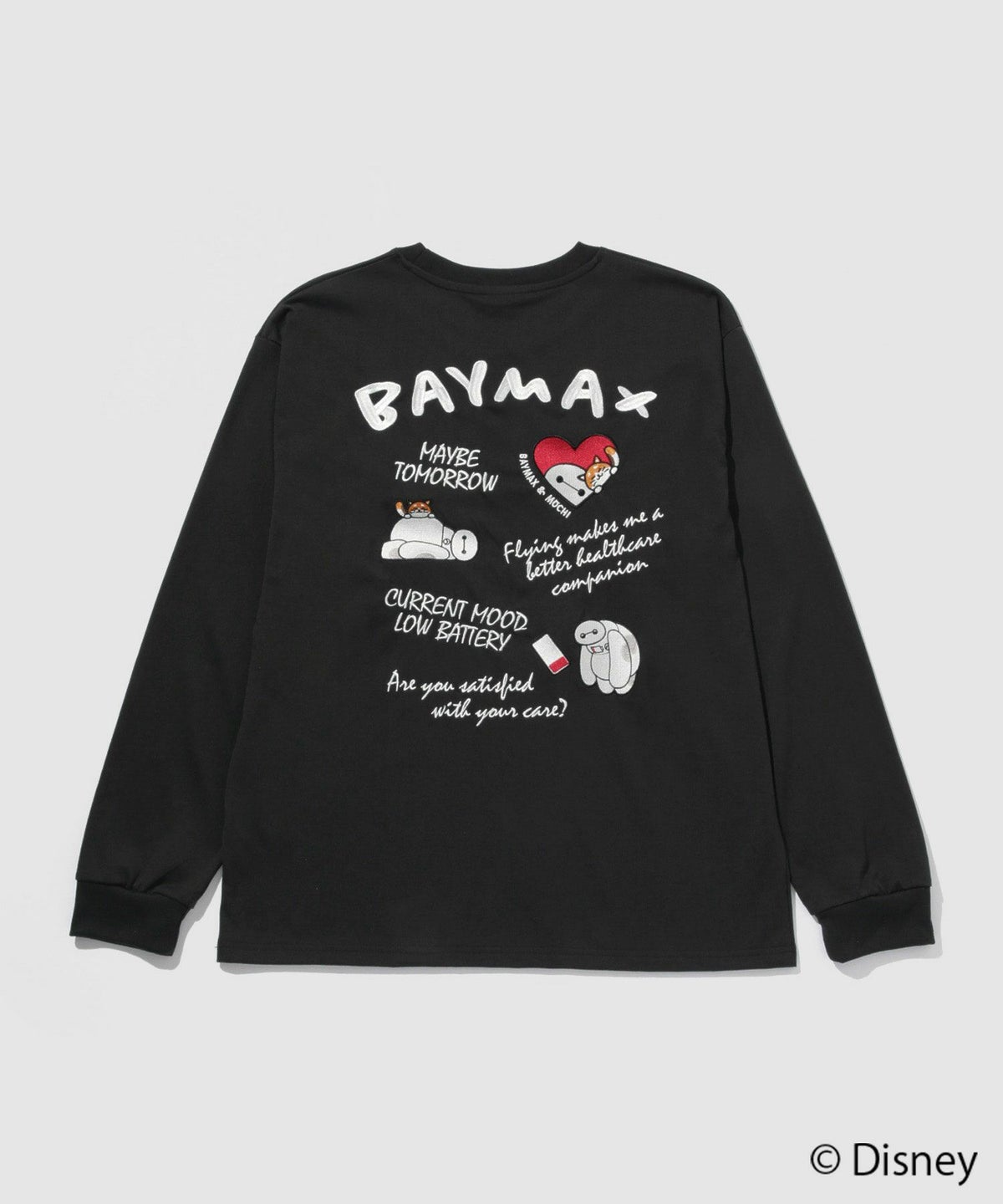 Disney 『ベイマックス』 / 刺繍長袖Tシャツ メンズ