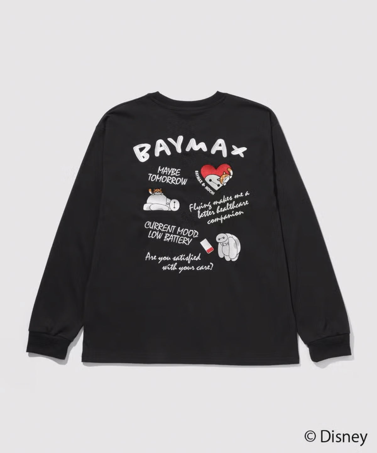 Disney 『ベイマックス』 / 刺繍長袖Tシャツ メンズ