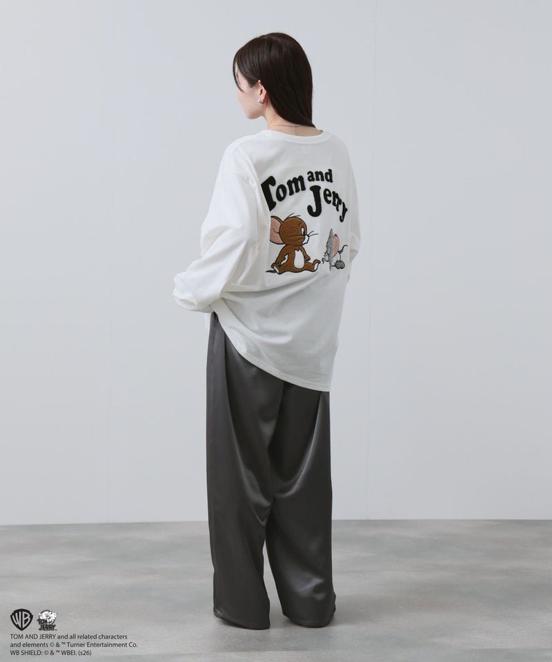 Tom and Jerry 刺繍長袖Tシャツ メンズ商品画像-10