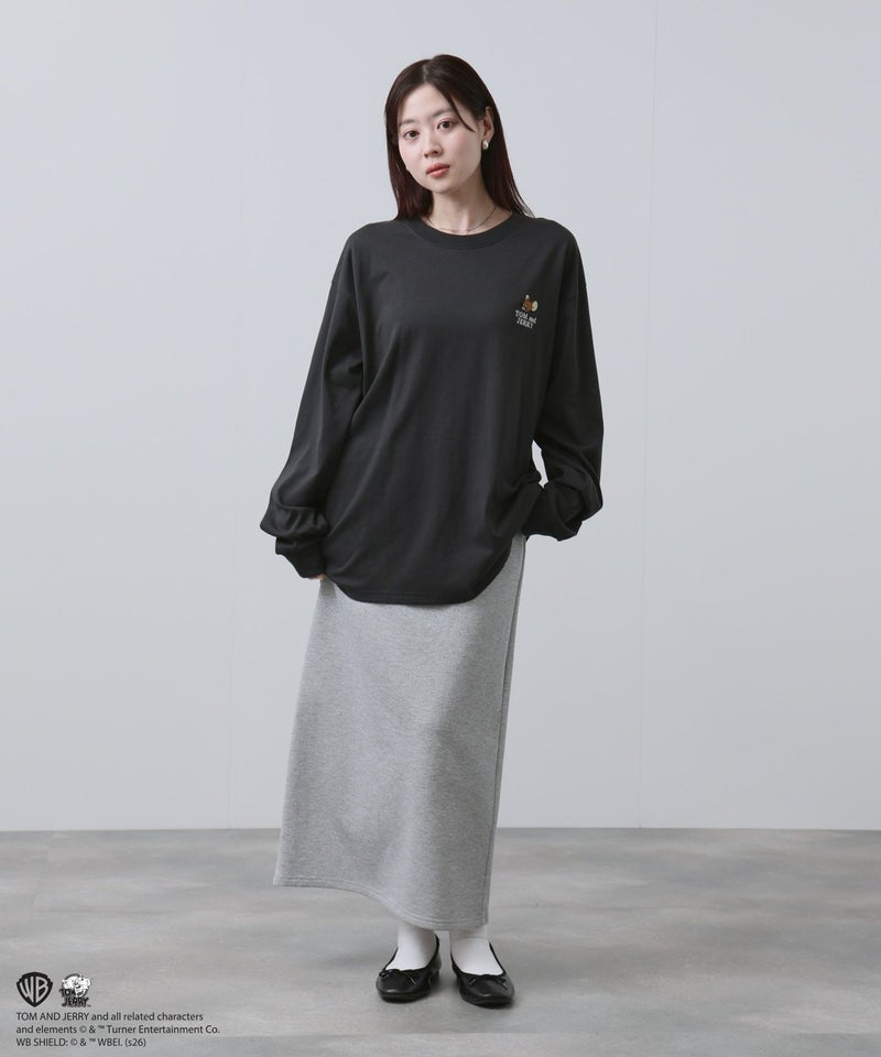 Tom and Jerry 刺繍長袖Tシャツ メンズ商品画像-13