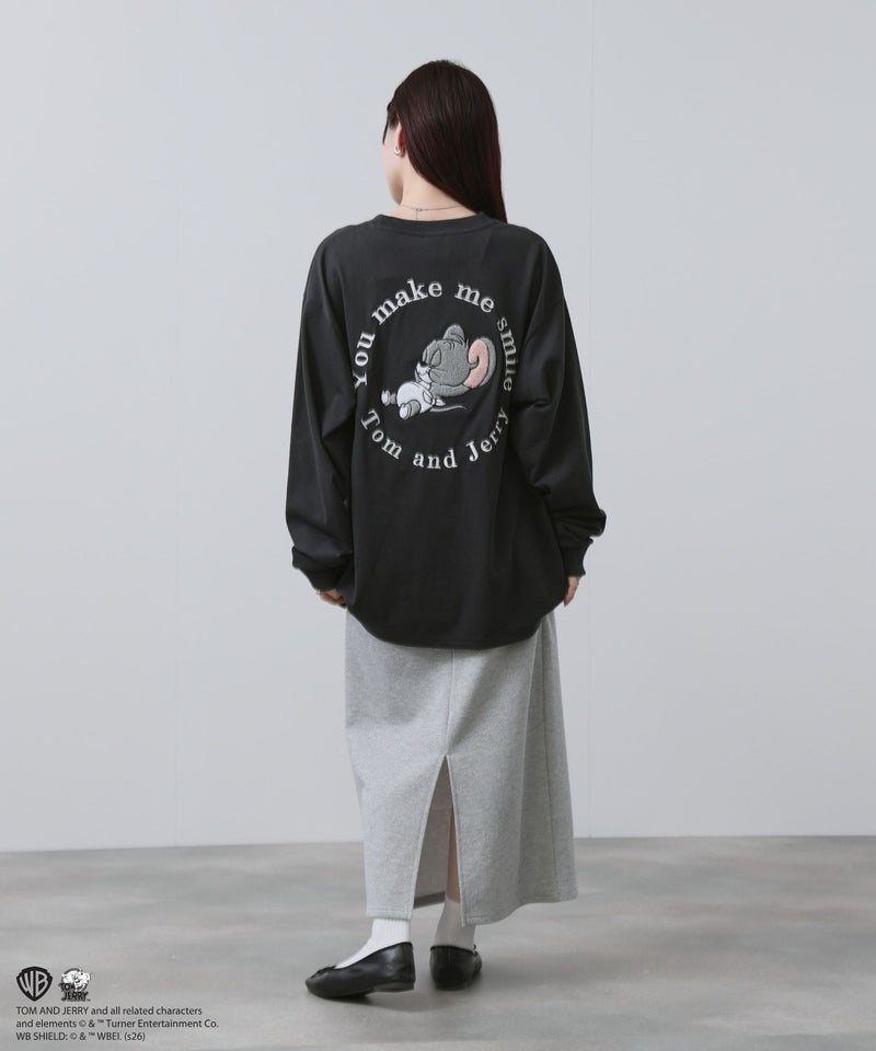 Tom and Jerry 刺繍長袖Tシャツ メンズ商品画像-14