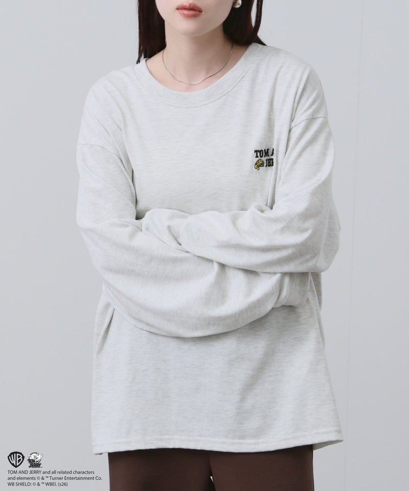Tom and Jerry 刺繍長袖Tシャツ メンズ商品画像-20
