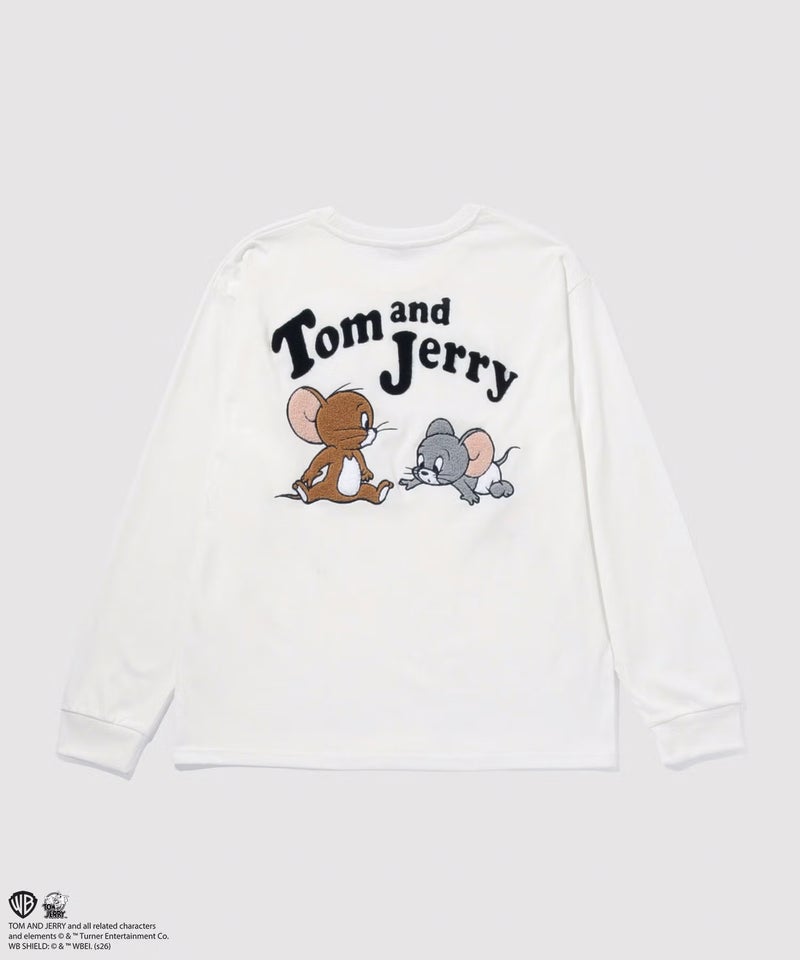 Tom and Jerry 刺繍長袖Tシャツ メンズ商品画像-24
