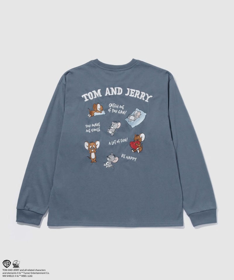 Tom and Jerry 刺繍長袖Tシャツ メンズ商品画像-26