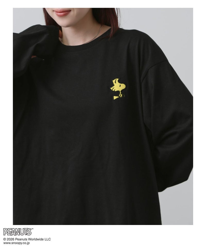 PEANUTS SNOOPY 刺繍長袖Tシャツ メンズ商品画像-6