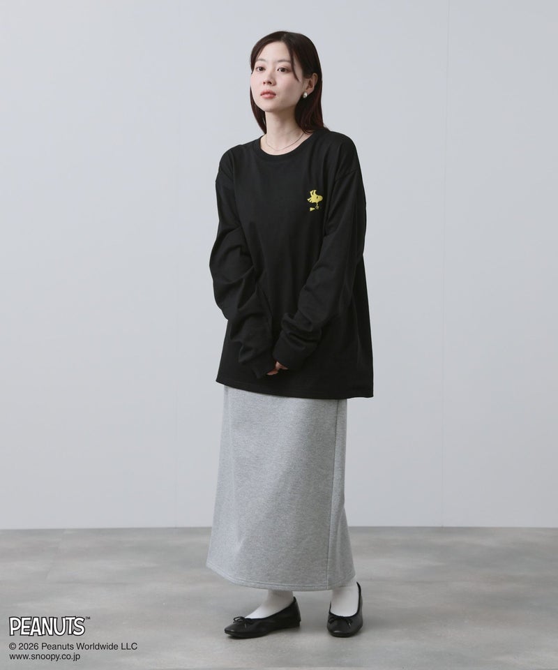 PEANUTS SNOOPY 刺繍長袖Tシャツ メンズ商品画像-7