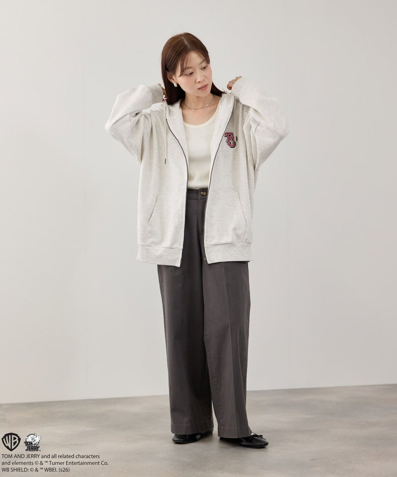 【別注デザイン】キャラクター刺繍ジップパーカー 【PEANUTS / BAYMAX / TOM & JERRY】商品画像-7