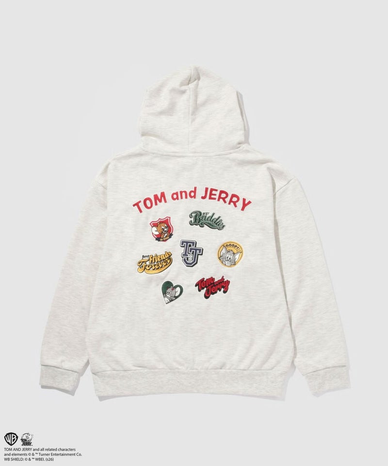 【別注デザイン】キャラクター刺繍ジップパーカー 【PEANUTS / BAYMAX / TOM & JERRY】商品画像-19