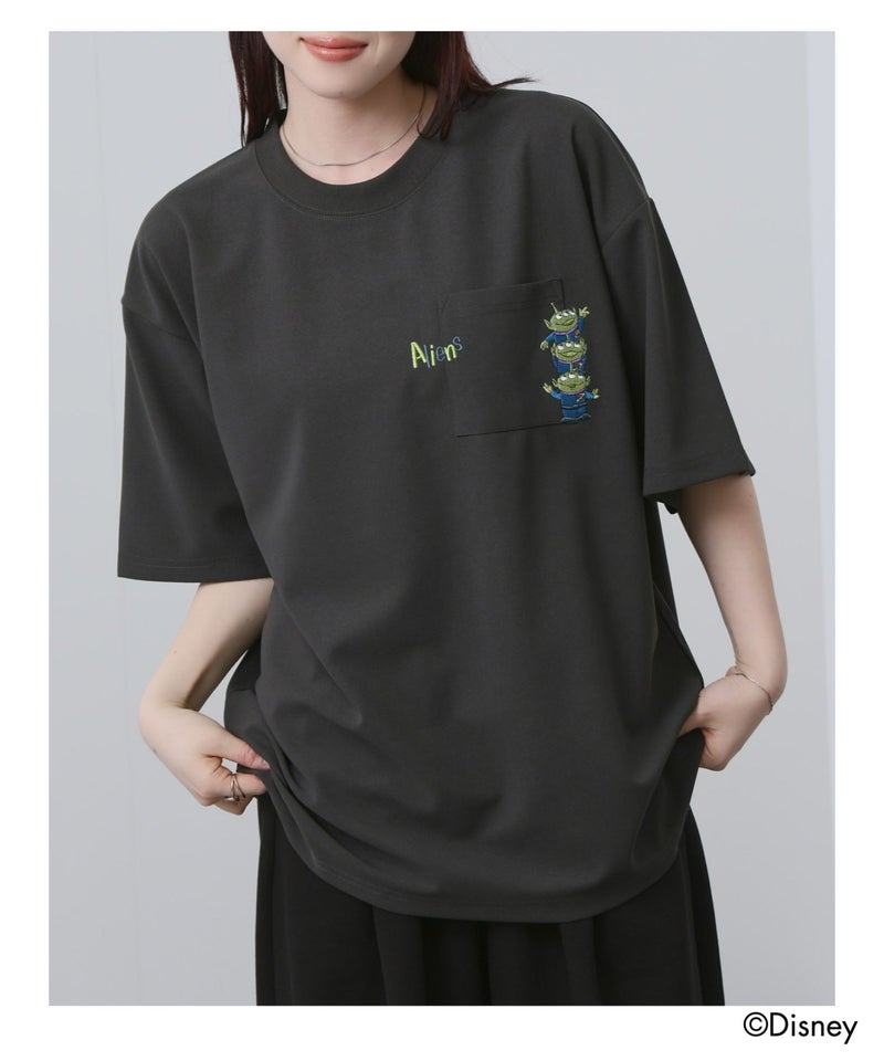 PIXAR ディズニー / ピクサー 『TOY STORY』 トイ・ストーリー ポケット刺繍Tシャツ メンズ商品画像-1