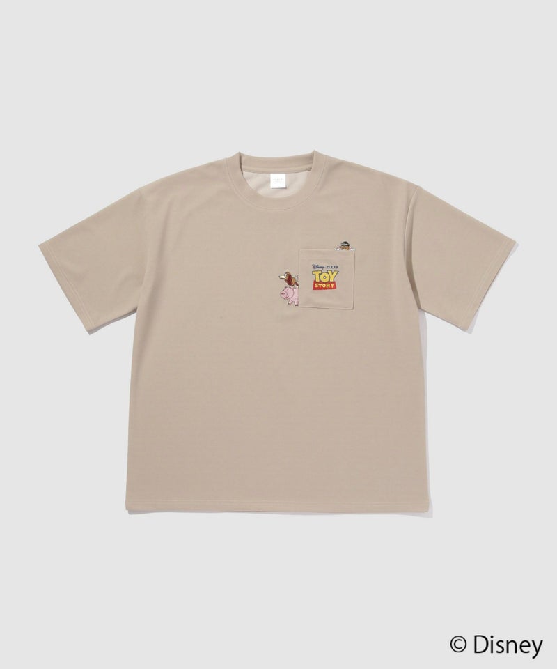 PIXAR ディズニー / ピクサー 『TOY STORY』 トイ・ストーリー ポケット刺繍Tシャツ メンズ商品画像-2