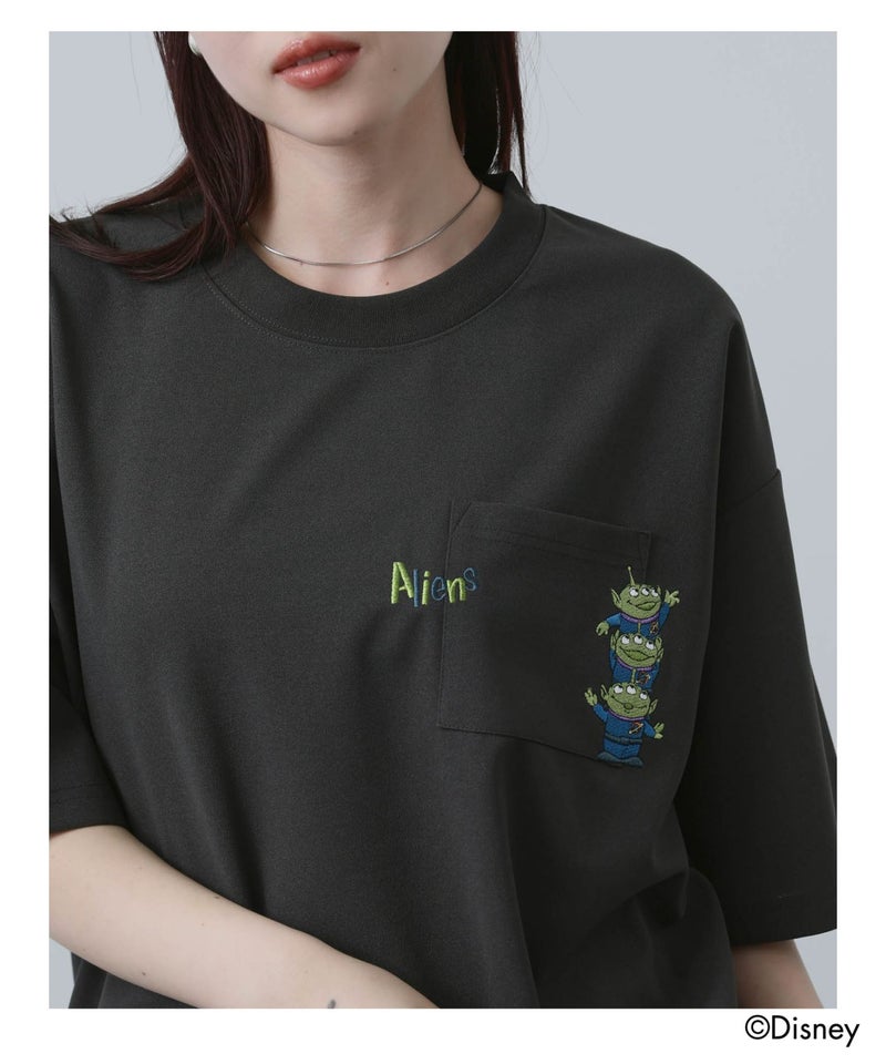 PIXAR ディズニー / ピクサー 『TOY STORY』 トイ・ストーリー ポケット刺繍Tシャツ メンズ商品画像-5