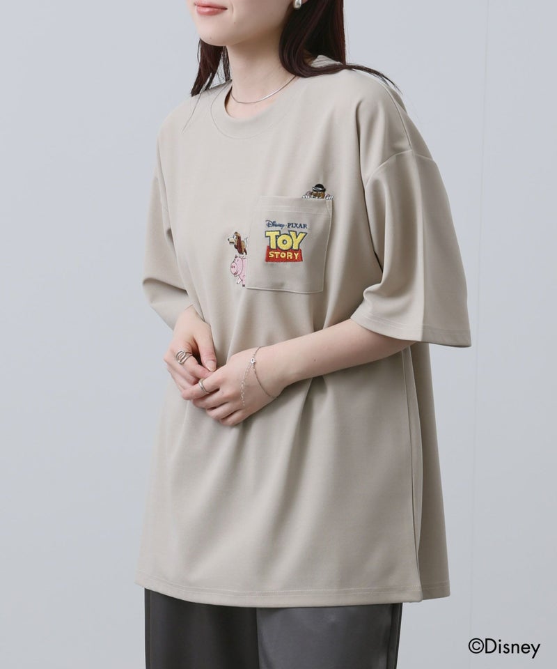 PIXAR ディズニー / ピクサー 『TOY STORY』 トイ・ストーリー ポケット刺繍Tシャツ メンズ商品画像-8