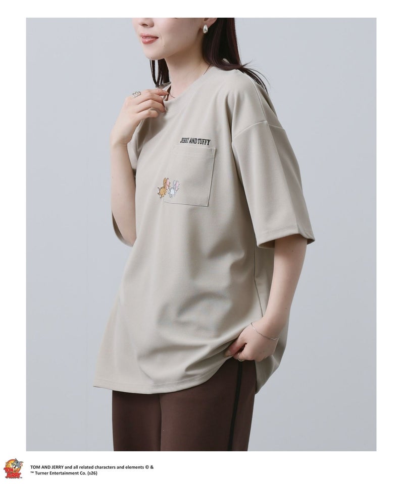 Tom and Jerry ポケット刺繍Tシャツ メンズ商品画像-4
