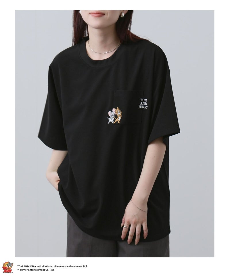 Tom and Jerry ポケット刺繍Tシャツ メンズ商品画像-5
