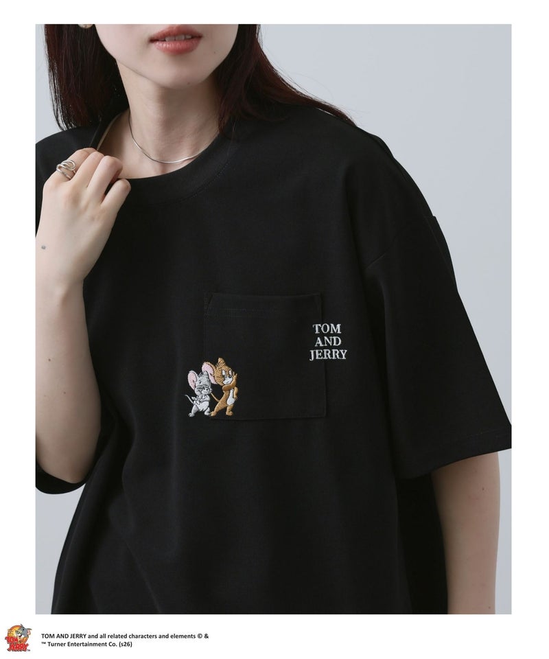 Tom and Jerry ポケット刺繍Tシャツ メンズ商品画像-6