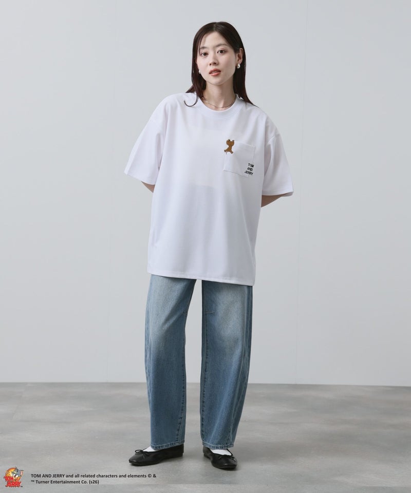 Tom and Jerry ポケット刺繍Tシャツ メンズ商品画像-11