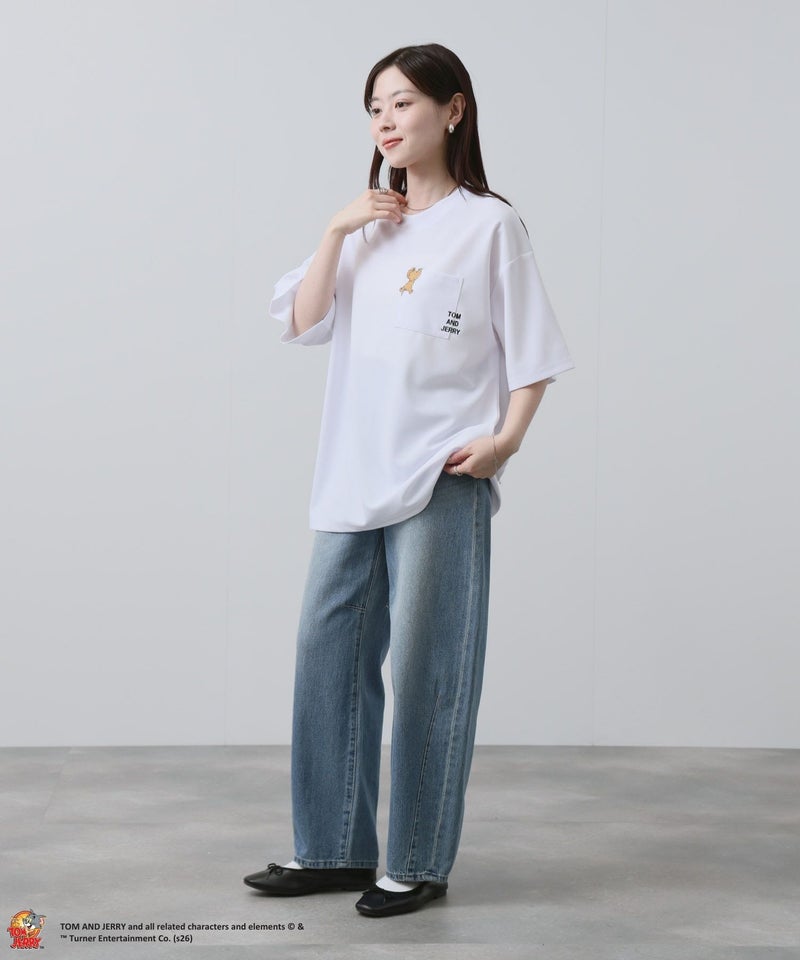 Tom and Jerry ポケット刺繍Tシャツ メンズ商品画像-12