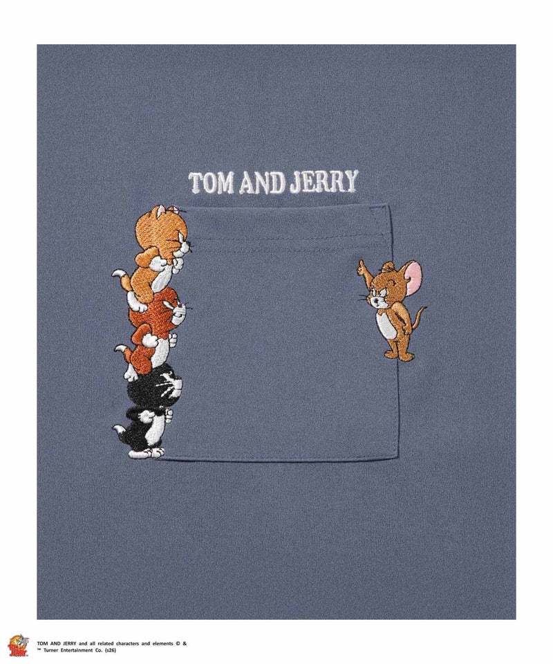 Tom and Jerry ポケット刺繍Tシャツ メンズ商品画像-28