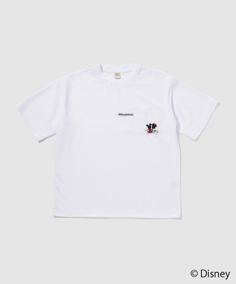 Disney 『ミッキーマウス』 / ポケット刺繍Tシャツ メンズ商品画像-2