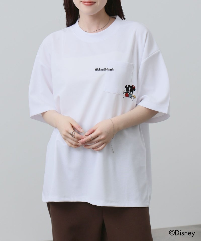Disney 『ミッキーマウス』 / ポケット刺繍Tシャツ メンズ商品画像-7
