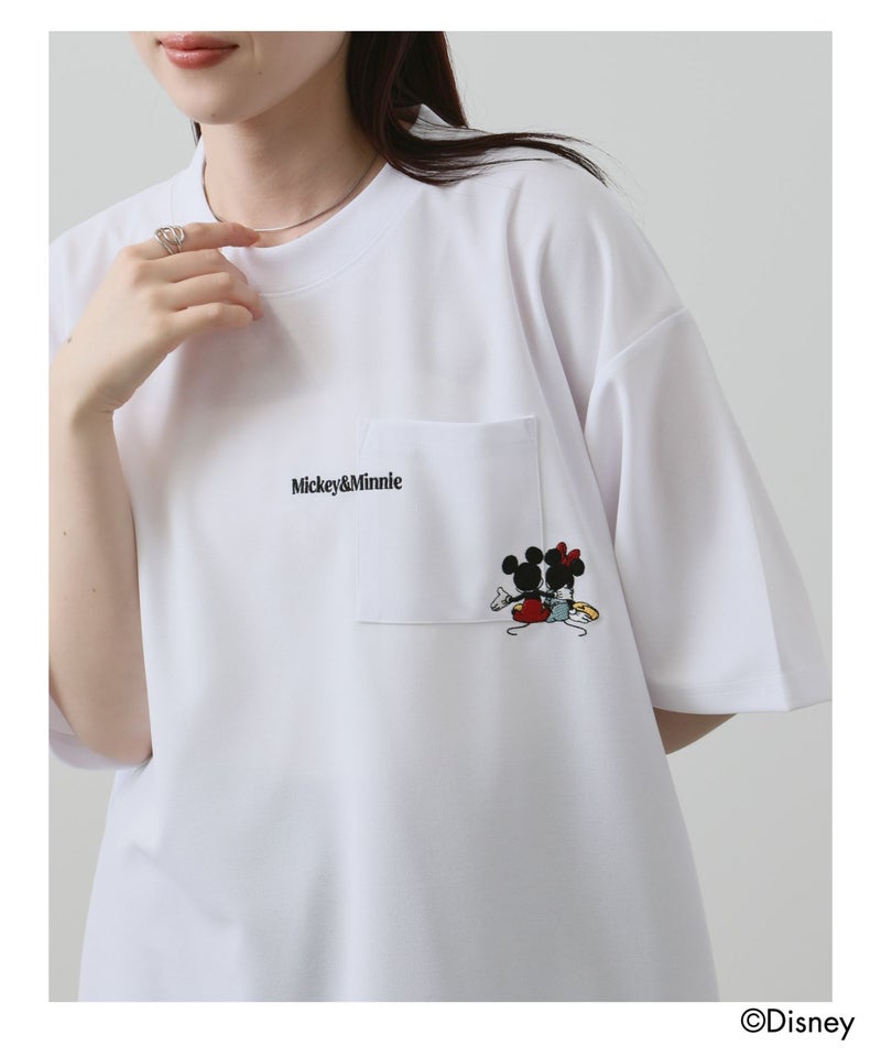 Disney 『ミッキーマウス』 / ポケット刺繍Tシャツ メンズ商品画像-9
