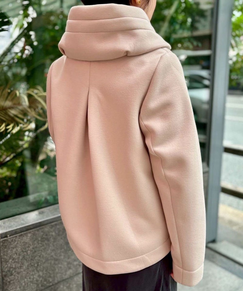 le.coeur blanc  カットボンディング×スムースタフタショートブルゾン レディース商品画像-6