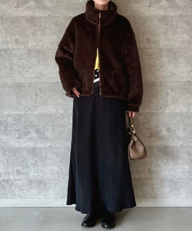 [期間限定価格]le.coeur blanc  ミンクタッチスタンドカラーファーブルゾン レディース商品画像-3