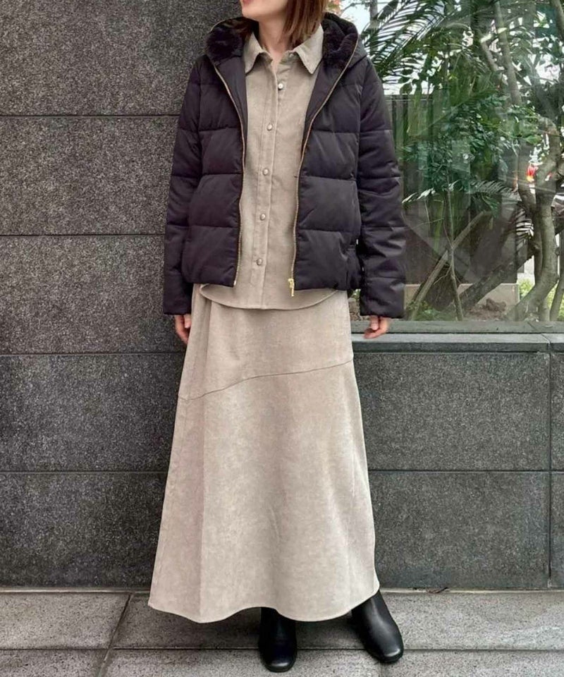 [期間限定価格]le.coeur blanc  ファーフードショートダウンコート レディース商品画像-2