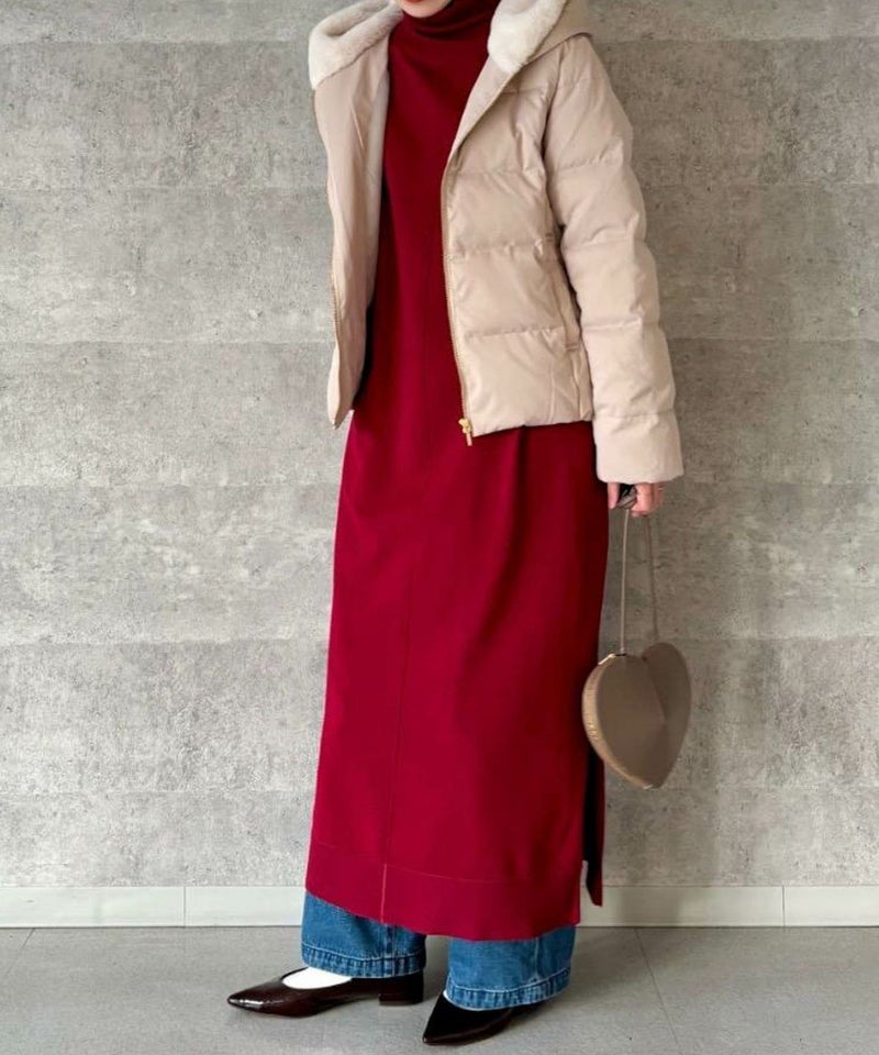 [期間限定価格]le.coeur blanc  ファーフードショートダウンコート レディース商品画像-3